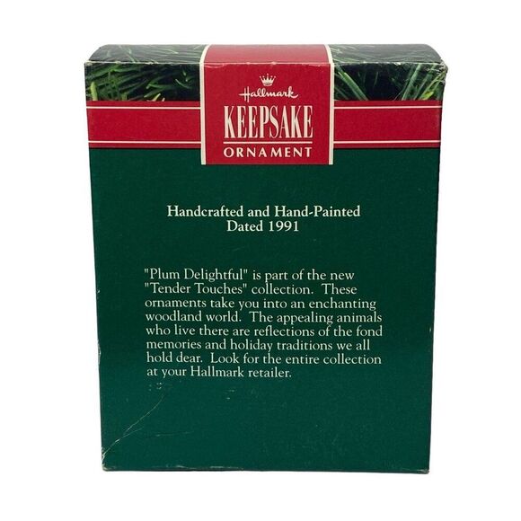 Plum Delightful 1991 Keepsake Hallmark Ornament - Picture 4 of 5